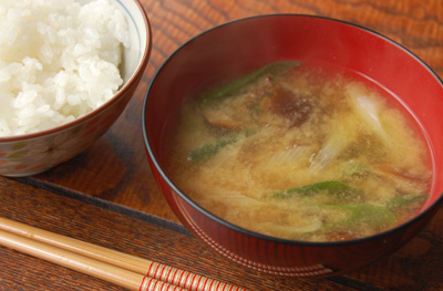 十五夜豆使用 せつこの味噌 味噌汁